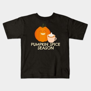 Happy Thanksgiving Pumpkin Pie Pumpkin Spice Season Kids T-Shirt